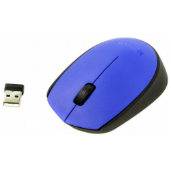Мышь Logitech M171 Wireless Mouse Blue Black 910 004640 
