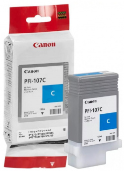 Картридж Canon PFI 107C (6706B001) для iP F680/685/780/785  голубой 6706B001