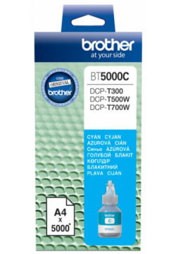 Картридж Brother BT5000C для DCP T300/T500W/T700W  голубой