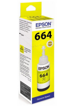 Картридж Epson T6644 (C13T66444A) для L100  желтый C13T66444A
