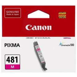 Картридж Canon CLI 481M (2099C001) для Pixma TS6140/TS8140TS/TS9140/TR7540/TR8540  пурпурный 2099C001