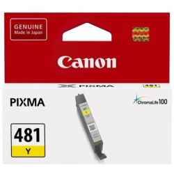 Картридж Canon CLI 481Y (2100C001) для Pixma TS5140/6140/8140/8540  желтый 2100C001