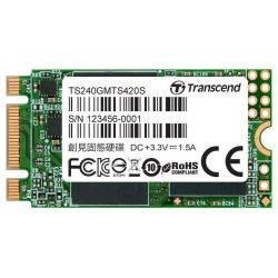 Накопитель SSD Transcend MTS420 240Gb (TS240GMTS420S) A Data TS240GMTS420S 