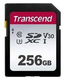Карта памяти Transcend 256GB UHS I U3 SD card TS256GSDC300S 