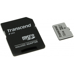 Карта памяти Transcend micro SDHC 32Gb 300S UHS I U1 + ADP (90/45 Mb/s) TS32GUSD300S A 