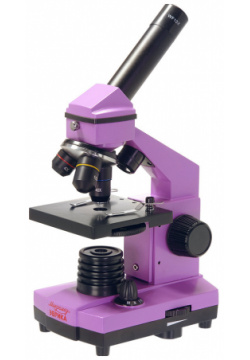 Микроскоп школьный Эврика 40х 400х в кейсе (аметист) Микромед 25448 