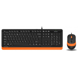 Набор клавиатура+мышь A4Tech Fstyler F1010 черный/оранжевый ORANGE Эта