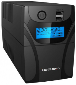 ИБП Ippon Back Power Pro II 500 черный (1030299) 1030299 