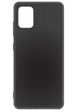 Чехол силиконовый BoraSCO для Galaxy A51 (матовый) черный 38260 