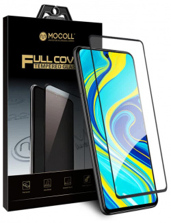 Защитное стекло MOCOLL полноразмерное 2 5D для Xiaomi Redmi Note 8 Черное (серия Storm) XRN8 