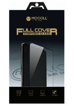Защитное стекло MOCOLL полноразмерное 2 5D для Samsung A21 / A21S Черное (Серия Storm) SA21S 