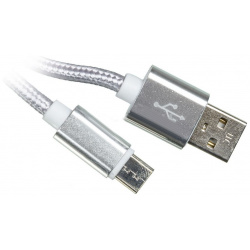 Кабель Redline УТ000014156 USB Type C (m) A(m) 2м серебристый Red line 