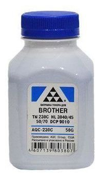 Тонер AQC для Brother TN 230C HL 3040/45/50/70/DCP 9010 Cyan (фл  50г) – это