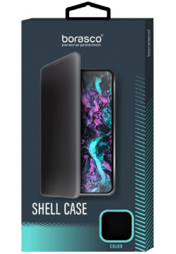 Чехол BoraSCO Shell Case для Samsung Galaxy A52 черный Лёгкий и удобный из