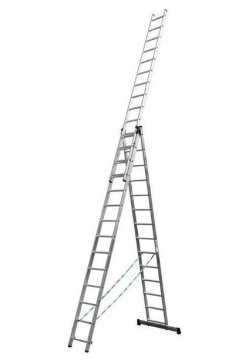 Лестница трехсекционная Сибин 38833 14 ступеней 