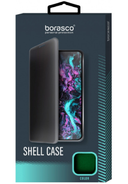 Чехол BoraSCO Shell Case для Xiaomi Redmi Note 9t зеленый опал 