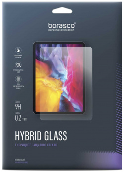 Защитное стекло Hybrid Glass для Apple iPad Pro 12 9" (2021) BoraSCO 
