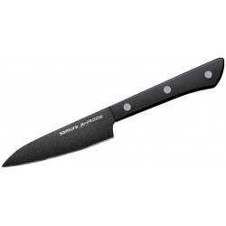 Нож Samura овощной Shadow с покрытием Black coating  9 см AUS 8 ABS пластик SH 0011/K