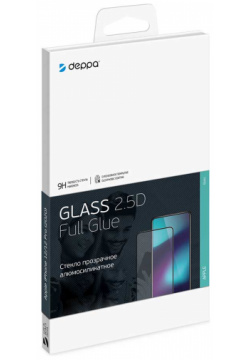 Защитное стекло Deppa 2 5D Classic Full Glue для Apple iPhone 13 Pro Max (2021)  0 3 мм прозрачное 62791