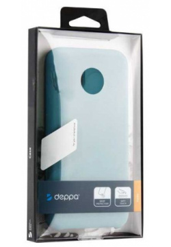 Чехол Deppa Liquid Silicone для Samsung Galaxy A12  синий (87993) 87993