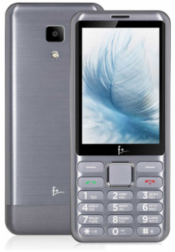 Мобильный телефон F+ S350 Light Grey Стильный в тонком металлическом