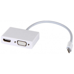 Адаптер UGREEN MM123 (30843) USB Type C to HDMI + VGA Converter белый 