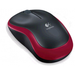 Мышь Logitech M185 Wireless Mouse Black Red 910 002240 