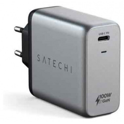 Сетевое зарядное устройство Satechi Charger 100W GaN Power серый космос 