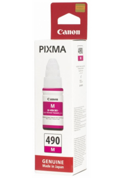 Картридж Canon GI 490M (0665C001) для Pixma G1400/2400/3400  пурпурный 0665C001 Ч