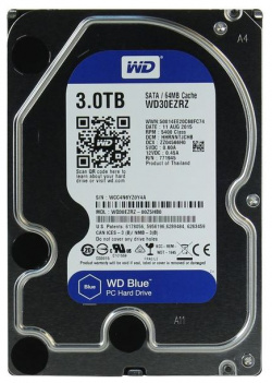Жесткий диск HDD Western Digital Blue 3Tb (WD30EZAZ) WD WD30EZAZ 