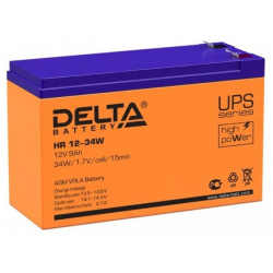 Батарея для ИБП Delta HR 12 34W Герметизированный VRLA cвинцово кислотный