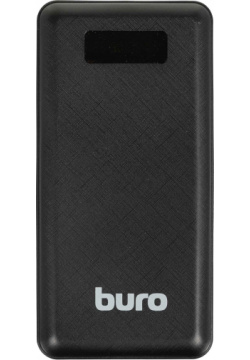 Внешний аккумулятор Buro BPF30D 30000mAh 3A QC PD 22 5W 2xUSB черный (BPF30D22PBK) BPF30D22PBK 