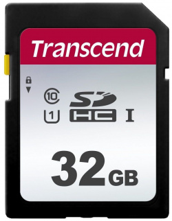 Карта памяти Transcend 32Gb 300S SDHC UHS I U1 (95/45 MB/s) TS32GSDC300S 
