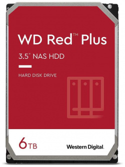 Жесткий диск HDD Western Digital WD Red Plus 6Tb (WD60EFZX) WD60EFZX 