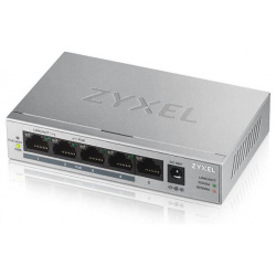 Коммутатор Zyxel GS1005HP EU0101F оборудован 5 портами