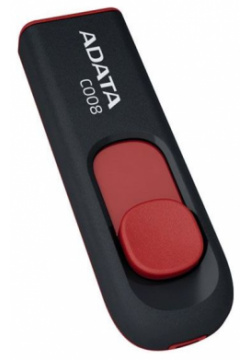 Флешка A Data 16Gb C008 (AC008 16G RKD) USB2 0 Black/Red AC008 RKD 