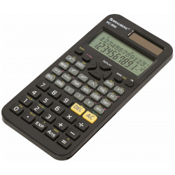 Калькулятор инженерный двухстрочный Brauberg SC 850 (163х82 мм)  240 функций 10+2 разрядов двойное питание ЧЕРНЫЙ 250525