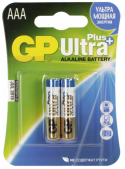 Батарейка GP Ultra Plus Alkaline 24AUP LR03 AAA (2шт ) 2CR2 