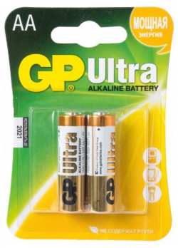 Батарейка GP Ultra Alkaline 15AU LR6 AA (2шт ) CR2 Комплект из двух батареек