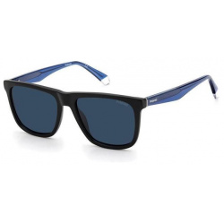 Солнцезащитные очки POLAROID 2102/S/X MTBLKBLUE (2034240VK55C3) 