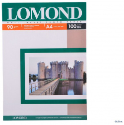 Бумага Lomond 0102001 A4/90г/м2/100л /белый матовое для струйной печати 