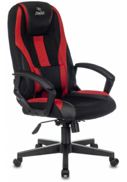 Кресло компьютерное Бюрократ Zombie 9 черный/красный RED 