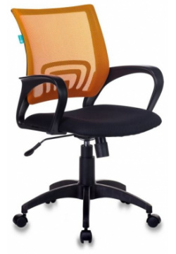 Кресло Бюрократ CH 695N/OR/TW 11 спинка сетка оранжевый TW 38 3 сиденье черный 