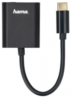 Хаб разветвитель USB 2 0 Hama 00135748 1порт  черный
