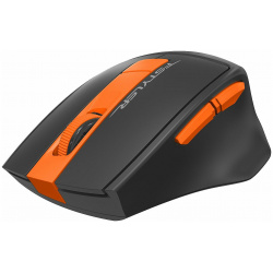 Мышь A4Tech Fstyler FG30S серый/оранжевый silent беспроводная USB (6but) 