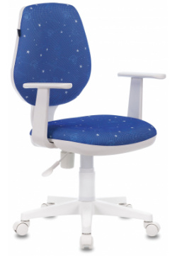 Кресло компьютерное BRABIX Fancy MG 201W с рисунком "Cosmos" (532408) 532408 Д