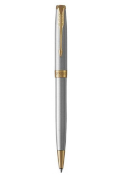 Ручка шариковая Parker Sonnet Core K527 (1931507) Stainless Steel GT M черные чернила подар кор  413845