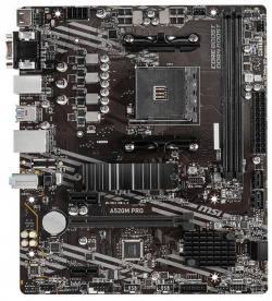 Материнская плата MSI A520M PRO Socket AM4 Поддержка десктопных процессоров AMD