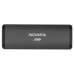 Накопитель SSD 2TB A DATA SE760  External USB 3 2 Type C [R/W 1000/ MB/s] 3D NAND титановый серый ASE760 2TU32G2 CTI