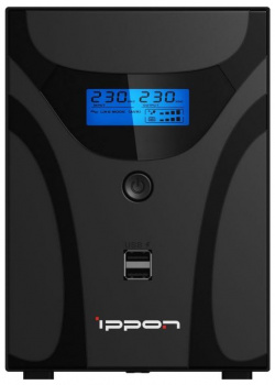 ИБП Ippon Smart Power Pro II Euro 1600 черный 1029742 